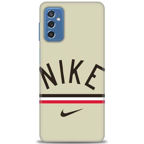 Samsung Galaxy M52 5G Kılıf HD Baskılı Kılıf - Nike + Tam Ekran Koruyucu