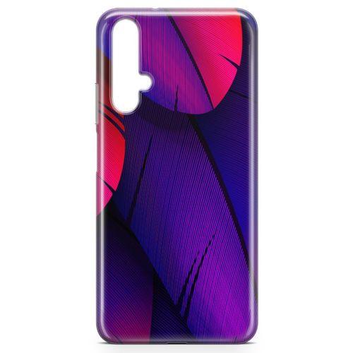Huawei Nova 5t Kılıf Piume Arka Kapak Koruma Desenli Full Koruyucu