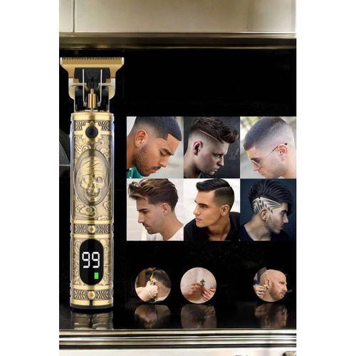 Tıraş Makinesi Şarjlı Profesyonel Saç Kesme Makinesi Gold Çizik Tıraş