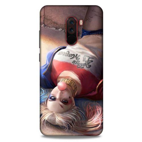 Xiaomi Pocophone F1 Uyumlu Kılıf Harley Quinn (2) Kabı Kahve