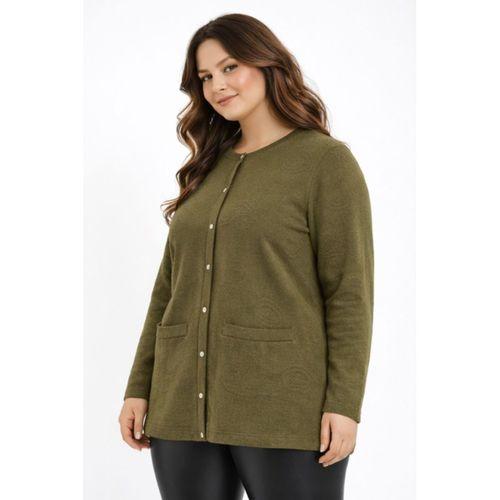 Kadın Anne Triko Hırka Kabartma Şal Desen BGL-ST05303