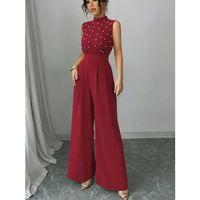 Kadın Balıkçı Yaka Kolsuz Incili Beli Kuşaklı Uzun Janjan Tulum