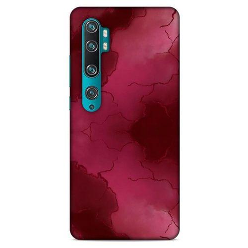 Mermer Desenli (7) Tema Telefon Kılıfı Bordo Xiaomi Mi Note 10 Pro Kılıf