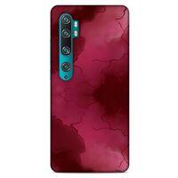 Mermer Desenli (7) Tema Telefon Kılıfı Bordo Xiaomi Mi Note 10 Pro Kılıf