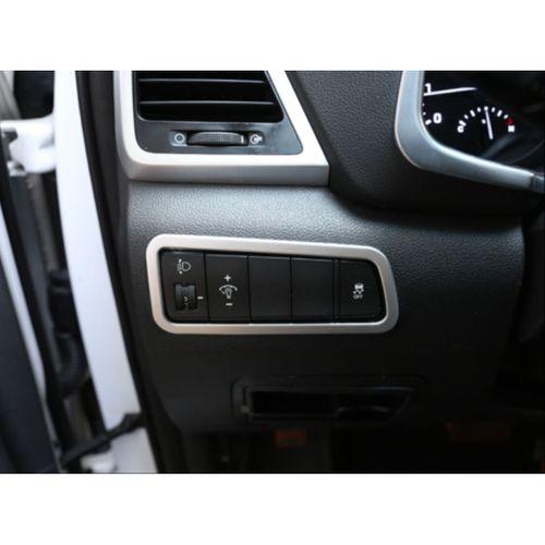 Hyundai Tucson Uyumlu 2015-2018 Kontrol Panel Kaplama - Silver (ABS)