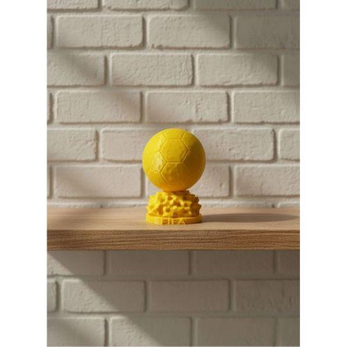 Mini Fıfa Futbol Topu Biblo Sarı Renk 10cm Spor Temalı Dekor