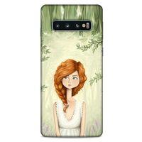 Samsung Galaxy S10 Kılıf Depresyon (25) Antişok Kapak Siyah Gri