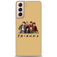 Samsung Galaxy S21 Plus Kılıf HD Baskılı Kılıf - Friends + Tam Ekran Koruyucu