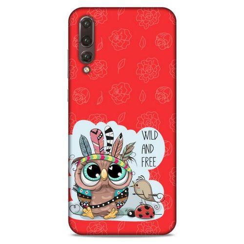 Animax Kırmızı Kızılderili Baykuş Huawei P20 Pro Kılıf Desenli Silikon