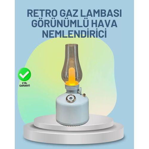 Renkli Led Işıklı Retro Gaz Lambası Aroma Terapi Mist Maker