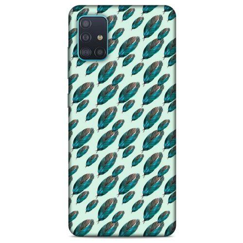 Samsung Galaxy A51 Kılıf Desenli Özel Seri Tüyler (50) Shockproof Kılıf