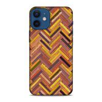 Lopard Apple iPhone 12 Mini Uyumlu Kılıf Wood'X (39) Liquid Crystal Kılıf Baskılı