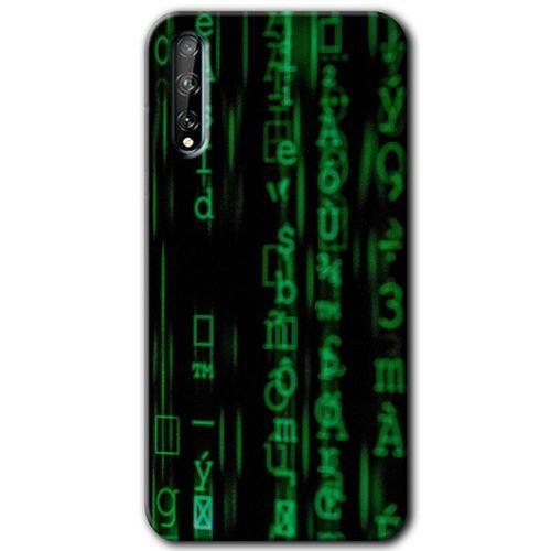 Huawei Y8P Kılıf Baskılı Kapak - Matrix +Tam Ekran Koruyucu