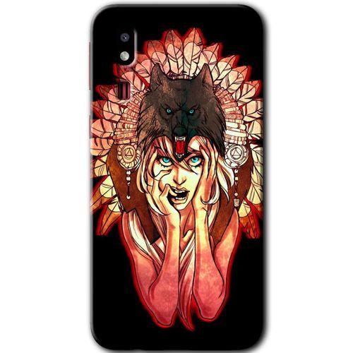 Potkal Hediye Fabrikası Samsung Galaxy A2 Core Kılıf HD Desen Baskılı Arka Kapak - Kurt Kız