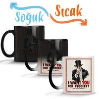 Mr Robot I Want You for Fsociety Sihirli Kupa Bardak Porselen