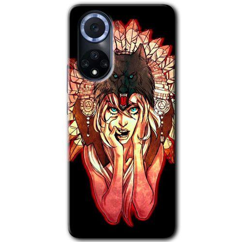Huawei Nova 9 Kılıf HD Desen Baskılı Arka Kapak - Kurt Kız