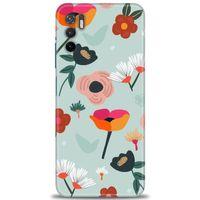 Xiaomi Redmi Note 10 5G Kılıf HD Baskılı Kılıf - Çiçekli Dallar + Tam Ekran Koruyucu