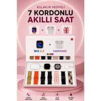 Akıllı Saat Bluetooth Kulaklık Hediyeli Bildirim Görme Sesli Görüşme Çoklu Kordon