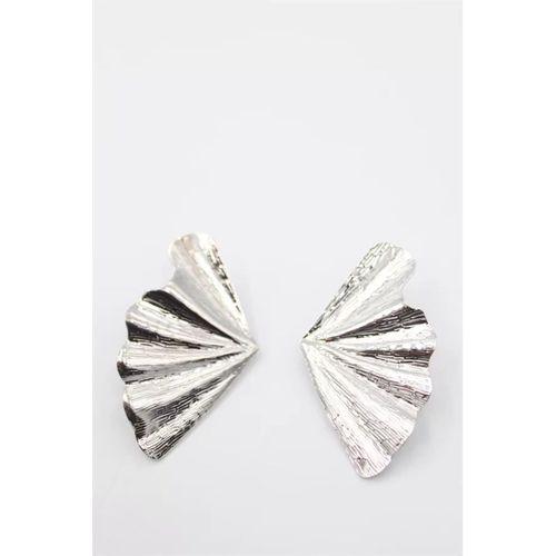 Yaprak Küpe - Gümüş