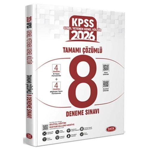 Genel Yetenek Genel Kültür Çözümlü 8 Deneme Sınavı Data Yayınları