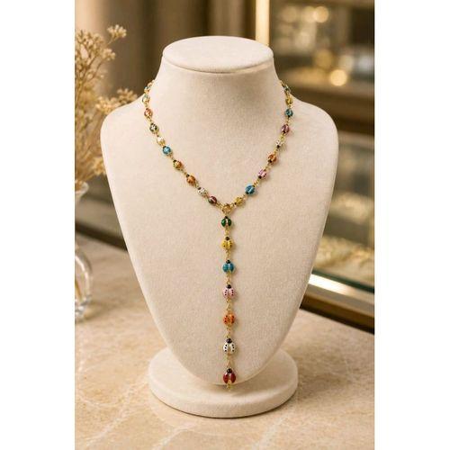 Lüks Zirkon Taşlı Figürlü Gösterişli  Y Kolye