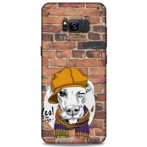 Animax Şapkalı Köpek Samsung Galaxy S8 Plus Kılıf Desenli Silikon