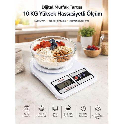 Net Lcd Ekran Ve Otomatik Kapanma Özelliği İle Uzun Ömürlü Dijital Mutfak Tartısı