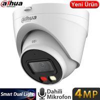 DAHUA IPC-HDW1431V-SA, 4Mpix, 2,8mm Lens, H265+, 30Mt Gece Görüşü,  Mikrofonlu, PoE Dome IP Kamera