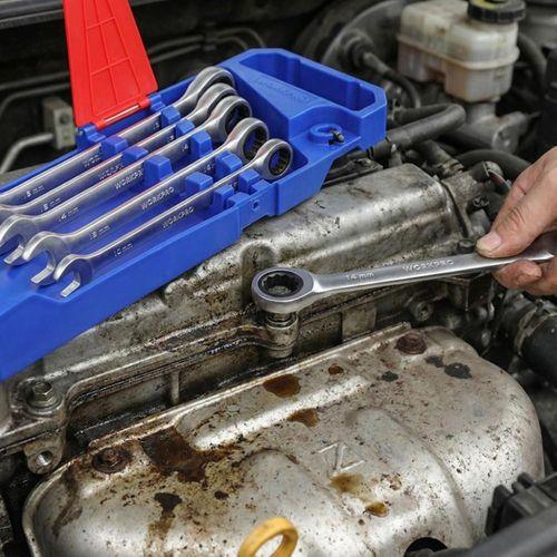 WORKPRO WP202511 Cr-V 7 Parça Cırcırlı Profesyonel Kombine Anahtar Takımı