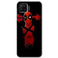Oppo A73 Kılıf Baskılı Kapak - DeadPool 4 + 5D Tam Kaplayan Cam