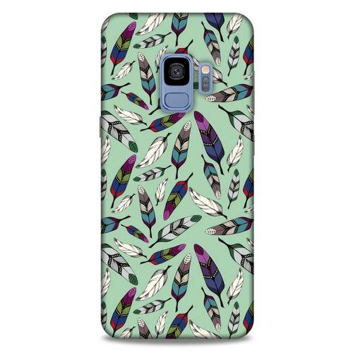 Samsung Galaxy S9 Kılıf Desenli Özel Seri Tüyler (14) Lansman Kılıf