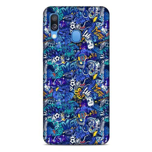 Graffitix (2) Desenli Silikon Kapak Samsung Galaxy A40 Kılıf
