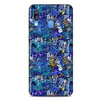 Graffitix (2) Desenli Silikon Kapak Samsung Galaxy A40 Kılıf