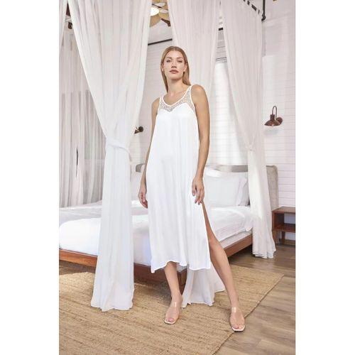 Dantelli Ve Dekolteli Saten Sabahlık Takımı