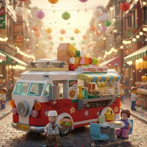 LZ1739 LOZ PİZZA ARABASI BLOCK OYUNCAK 493 PARÇA