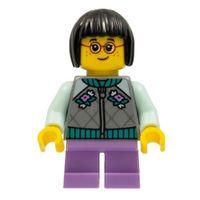 Lego Minifigür Child Girl Flat Silver Jacket hol262