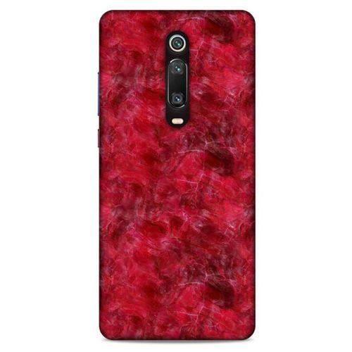 Mermer Desenli (6) Tema Silikon Kılıf Kırmızı Xiaomi Mi 9T Kılıf