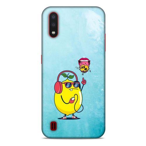 Frutix Limon 01 Samsung Galaxy A01 Kılıf Desenli Silikon