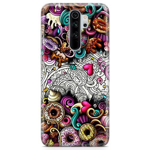 Xiaomi Redmi Note 8 Pro Kılıf Donut Doodle Arka Kapak Koruma Desenli Full Koruyucu
