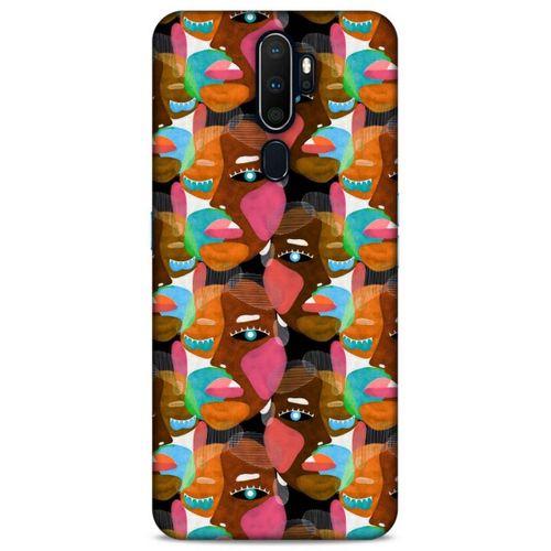 Lopard Oppo A9 2020 Uyumlu Kılıf Sürreal Yüzler ♀ (7) Telefon Kılıfı Baskılı