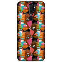 Lopard Oppo A9 2020 Uyumlu Kılıf Sürreal Yüzler ♀ (7) Telefon Kılıfı Baskılı