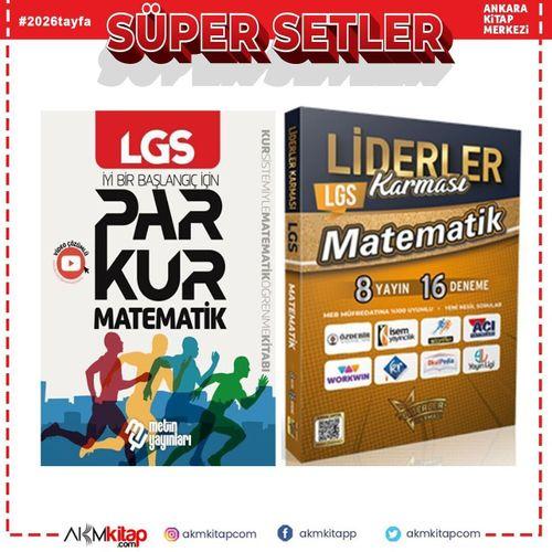 Metin Yayınları 8. Sınıf LGS Parkur Matematik ve Liderler Matematik Denemeleri 8 Yayın 16 Deneme Seti 2 Kitap