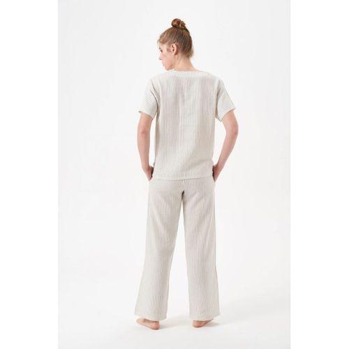 Pjs 29098 Kadın Düğmeli Pijama Takım