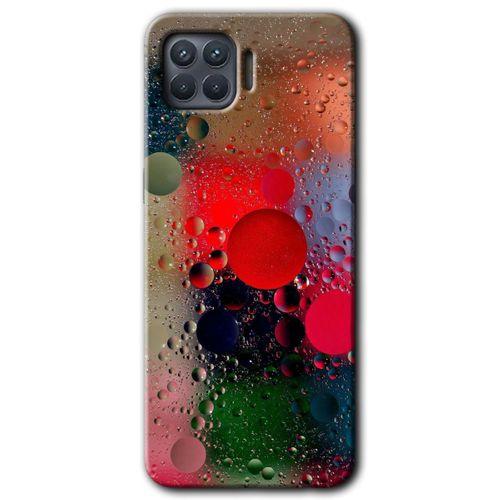 OPPO Oppo Reno 4 Lite Kılıf HD Desen Baskılı Arka Kapak - Wet Bubbles