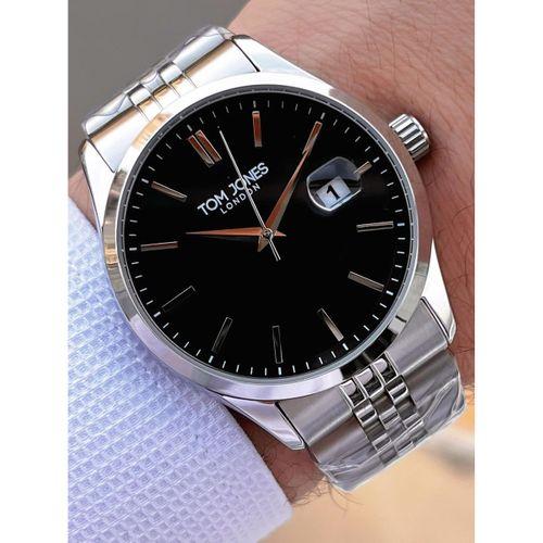 Tom Jones Bileklik Hediyeli Çelik Kordon 3 Atm Suya Dayanıklı 2 Yıl Garantili Erkek Kol Saati 10088.2