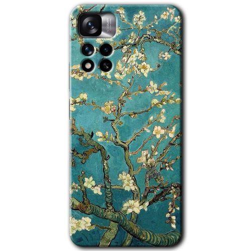 Potkal Hediye Fabrikası Xiaomi Redmi Note 11 Pro Plus 5G Kılıf HD Desen Baskılı Arka Kapak - Almond Blossom