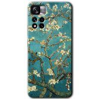 Potkal Hediye Fabrikası Xiaomi Redmi Note 11 Pro Plus 5G Kılıf HD Desen Baskılı Arka Kapak - Almond Blossom