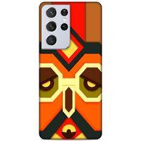 Lopard Samsung Galaxy S21 Ultra Uyumlu Kılıf Soyut Sanat (6) Desenli Silikon Kılıf