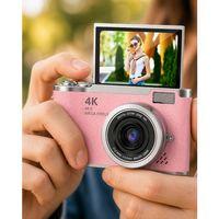 Profesyonel Çekim İçin 48 Mp Kamera 18x Zoom Flip Ekran Dijital Kamera