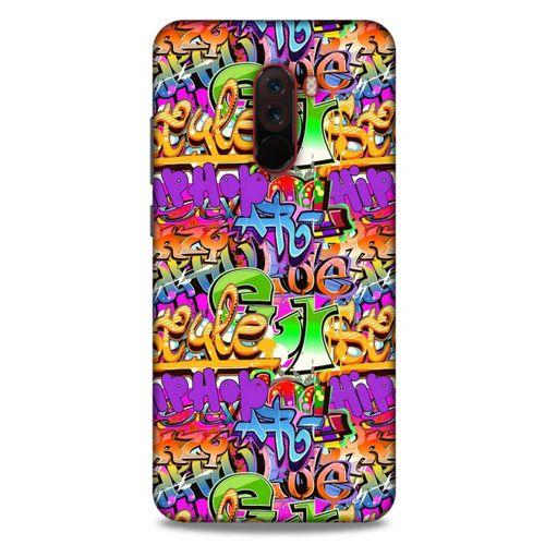 Graffitix (14) Desenli Silikon Kapak Xiaomi Pocophone F1 Kılıf